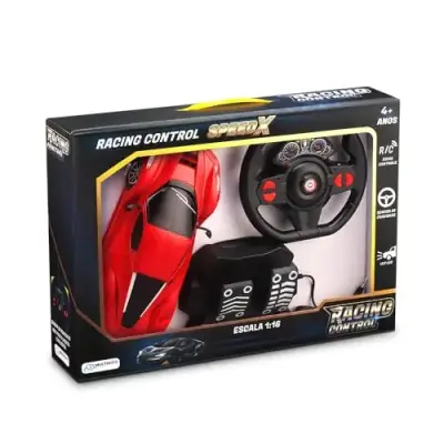 Carrinho de Controle Remoto Multikids Racing Control Speed X