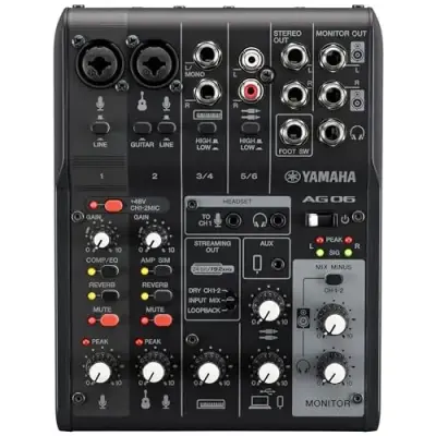 Mesa de som Yamaha AG06 MK2