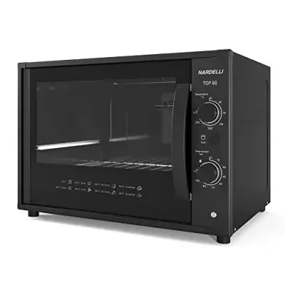 Forno Elétrico de Bancada Nardelli Top 60 Black 60L