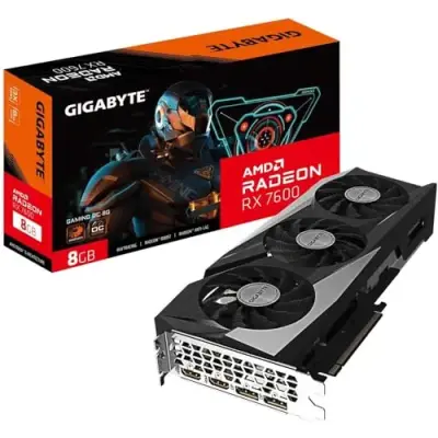 Placa de vídeo Gigabyte Radeon RX 7600 XT Gaming OC