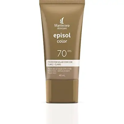 Protetor solar facial com cor Mantecorp Episol Color
