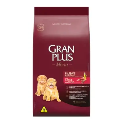 Ração para cachorro filhote GranPlus Menu Filhotes