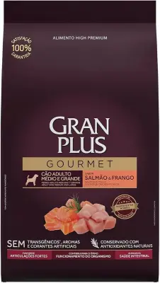 Ração para Cachorro GranPlus Gourmet Salmão & Frango