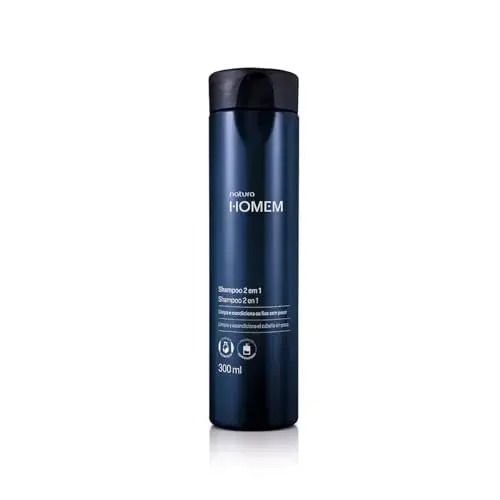 Shampoo 2 em 1 Natura Homem Limpa e Condiciona