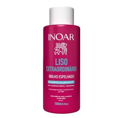 Shampoo para cabelo liso Inoar Liso Mágico