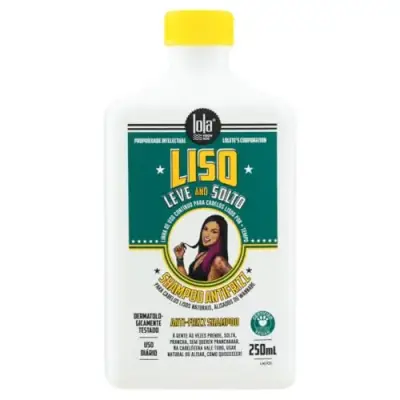 Shampoo para cabelo liso Lola Cosmetics Liso, Leve and Solto