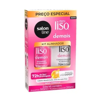 Shampoo para cabelo liso Salon Line Meu Liso Demais